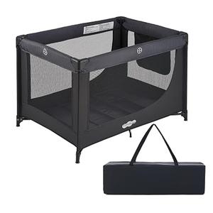 Pamo Babe Pack and Play Portable Baby Crib Foldable Playard Leightweight Travel Playpen for Tooddlers and Infant Black