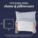 Beckham Hotel Collection Euro Size Throw Pillows (Set of 2), 26 x 26 Down Alternative Pillow Insert for Bed, Couch, and Sofa