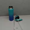 Enerbone 32 oz Insulated Water Bottle, Stainless Steel Bottle with Carrying Strap, Double-Wall Vacuum Insulation Design, Leakproof Sports Bottle with Straw, Keep Drinks Cold or Hot for Hours (Glacier)