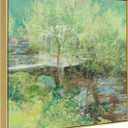 Canvas Floater Frame for 48x48 Oil Paintings with 0.5-0.8 Deep, DIY Metal Floating Frame for Stretched Canvas Art Prints Landscape Portrait, Horizontal or Vertical Display (Gold)
