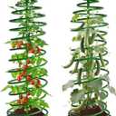 MAGABELI Garden & Home Tomato Cages for Garden Plant Support 42" 2 Pack Stakes Metal Tomato Trellis Tower for Climbing Plants Vegetables Potted Plants Tomatoes Pea Bean Cucumber Flowers Outdoor