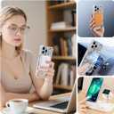 for iPhone 13 Pro Case Clear Magnetic, Compatible with MagSafe, Ocean Marine Animals Pattern, Slim Shockproof Camera Lens Protection Phone Case for Women Men 6.1" - Black