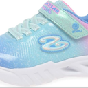 Skechers Girl's Flicker Flash-Ombre Dreamer Sneaker, Aqua/ Multi (Size: 4 Big Kid) 