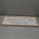 Bless the Food Before Us Wall Decor Art 24"X10" for Dining Room Kitchen Wall Wooden Framed Sign (Black)