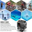 BO&DQQ 196FT/60M Waterproof Case Compatible with Go Pro Hero 13/12/11/10/9 Black,Protective Underwater Snorkeling Diving Housing with Cameras Handle Mount Accessories Kit