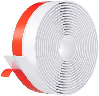 Pluden Heavy-Duty 3Inch (W) x 20FT(L) Door Weather Stripping, Extra Thick 2mm Door Draft Stopper Silicone Seal Strip, Draft Seal Tape for Doors Windows and Shower Glass Gap