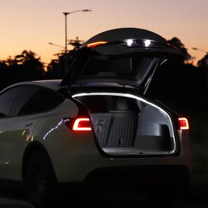 TPARTS Trunk LED Light Strip for Tesla Model Y (Including New Model Y Juniper 2025+), Silicone Waterproof Intelligent Dual-color Switchable Interior Lighting Warm & Cool White (3000K&6000K)