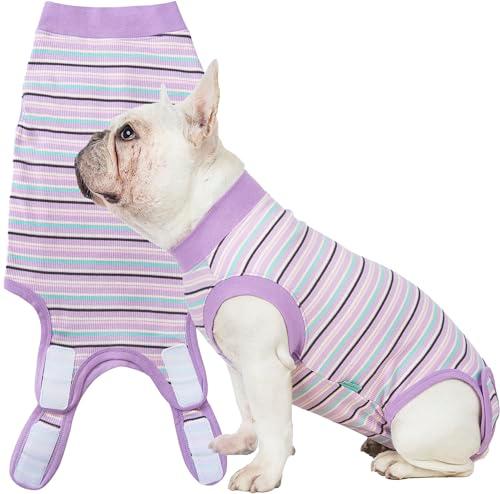 Sebdtico Recovery Suit for Dogs,Dog Surgery Suit Female Spay,Soft Dog Onesie for Surgery Female,Dog Cone Alternative Surgical Recovery Suit Female,Abdominal Wounds Licking Anti Suit for Dogs, S