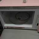 Nostalgia Countertop Microwave Oven with Easy Clean Interior - Retro Microwave with LED Display & Child Lock- Compact 0.7 Cu. Ft. Oven With 12 Pre-Programmed Settings for Quick Cooking- 700-Watts-Pink