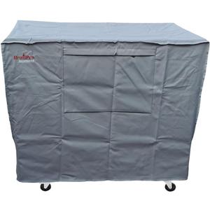 Waterproof 80-100 Qt Rolling Cooler Cart Cover Fits Most Patio Ice Chest Party Cooler Upto 43L x 22W x 32H inch-Grey