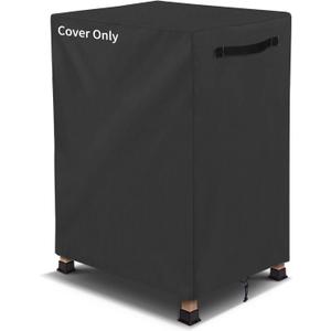 AKEfit 2ft Firewood Racks Cover,Heavy Duty Waterproof Outdoor Logs Holder Stand Cover with Velcro-Black (43''D x 34''W x 76''H)