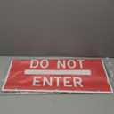 24"X12" Nonreflective Cone Bar Roll-Up Sign