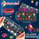 24 Pcs Christmas Party Favors Christmas Headbands Silicone Bracelets Set Xmas Headbands Rubber Bracelets for Xmas Gifts Accessories Holiday Party Supplies(Classic Style)