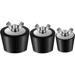 3 Pcs Pool Plugs 1" to 2" Stainless Steel Bolts, Heavy Duty Rubber Winter Expansion Plugs for Above Ground Pool Return Line (1.25 Inch,1.5 Inch,2 Inch)