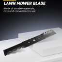 OCPTY Mulching Blades 38 inch Deck Mower Blades for AYP 12784 127842 134148 for Poulan 134148 138497 532127842 for Craftsman 127842 134148 138497 for Husqvarna 532127842 532134148 532138497, 2 pack