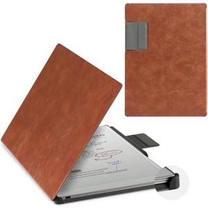 CoBak Premium Magnetic Case for Remarkable Paper Pro 2024 Released 11.8 inch, PU Leather Smart Auto Sleep/Wake Book Folio Cover with Corner Protection and Pen Holder Strap, Vintage Brown