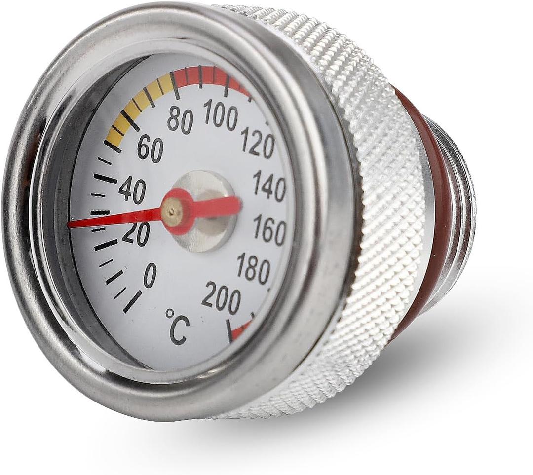 M20x1.5 Oil Temp Temperature Gauge Filler Caps for Motorcycle 0-200 Gauge Engine Valves Caps