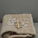 GRUHUM Jute Cotton Area Rug 5'x8' ft Rectangle Handwoven Natural Fabric Farmhouse Rug for Living Room, Bedroom Kitchen - Rustic Vintage Bohemian Eco-Friendly Carpet Home Dcor 5x8 ft Natural Boho Rug