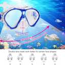Gintenco Kids Snorkel Set, Diving Mask for Children as Unisex Kids Swimming Goggles, Anti-Fog Diving Mask and Dry Top Snorkel Combo Set for Junior and Youth