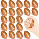 Hxezoc Mini Football Stress Balls 7 Packs Football Foam Sports Balls Small Squeeze Anxiety Bulk Toy Ball for Kids Football Birthday Party, School Carnival Party Supplies
