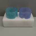 AimFun 2 Pcs Snowflake Icon Juice Glasses Christmas Handblown Cocktail Glass Cup 14oz Winter Stemless Wine Coffee Drinking Cups for Xmas Gift Holiday Party Supplies Decor