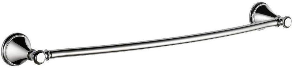 DELTA FAUCET 79724 Cassidy 24-in Wall Mount Towel Bar Bath Hardware Accessory in Polished Chrome