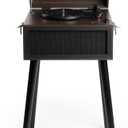 Victrola Liberty  Bluetooth Record Player  5-in-1 Turntable with Vinyl Stream, FM Radio, USB Playback, Built-in Speakers, Use as Stand or Tabletop Player (Espresso)