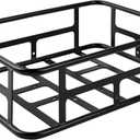 Retrospec EverythingBin Heavy-Duty Steel eBike Rear Basket with Water-Resistant Liner - Large Capacity Cargo Carrier for Electric Bikes (13x18x5.7), One Size