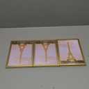 upsimples 5x7 Picture Frame Set of 3, Made of High Definition Glass for 5 x 7 Gold Frames, Wall and Tabletop Display Thin Border Photo Frame for Home Dcor