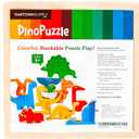 Dinosaur Puzzles for Kids Ages 3-5 - 3D Wooden Jigsaw Puzzle for Toddlers & Kids, 9x 9 Tray, Bright Colorful Shape Sorting, Promotes Creativity & Learning, Non-Toxic Gift Toy