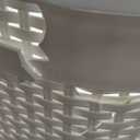 Mind Reader Slim Laundry Hamper with Lid, 60L Tall Clothes Basket, Narrow Tapered Design for Bathrooms, Closets and Laundry Rooms, Plastic, 2 Pack, White