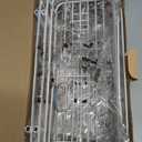 SWTYMIKI Shower Caddy Hanging Organizer - Over the Door Shower Caddy with Soap Holder, 11 Hooks, 2 Installation Ways, Stainless Steel Rustproof Bathroom Organizer, Black