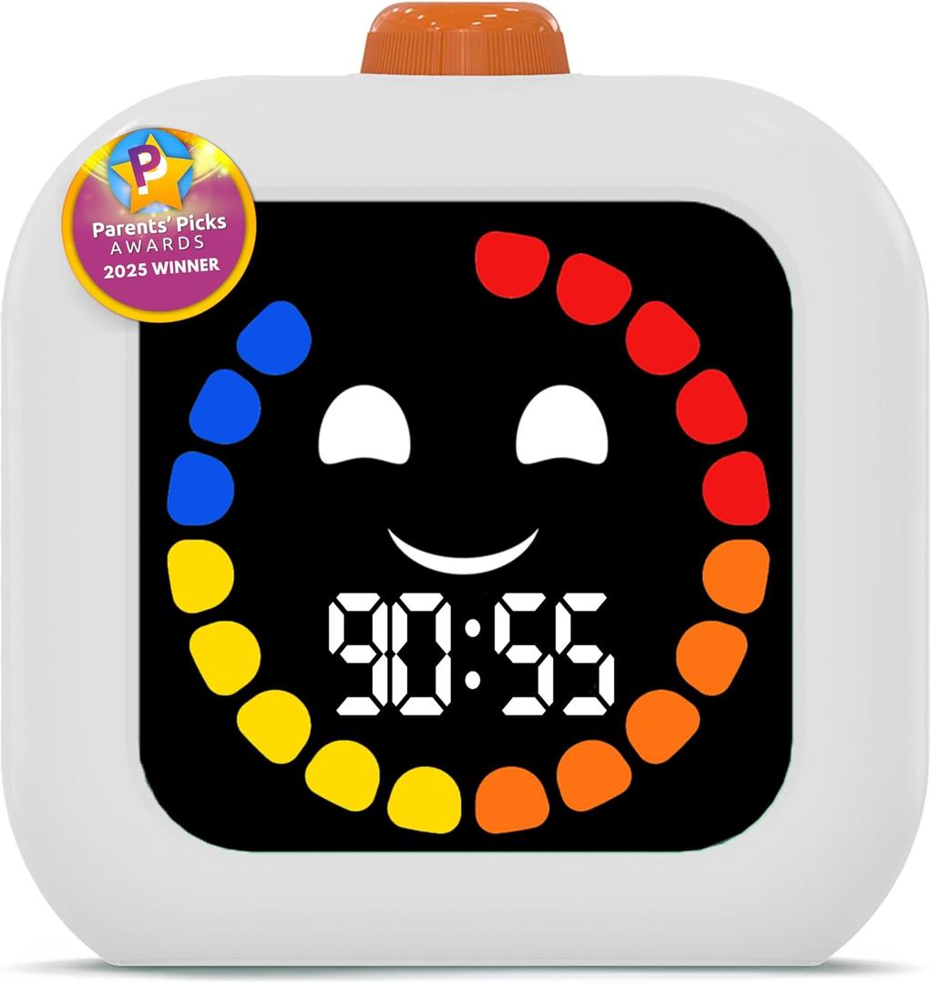 Digital Visual Timer for Kids - Rechargeable, Silent Count Up/Down for Calmer Routines - 99 Min Countdown Kids Timer for Classroom, Home & Therapy - Builds Focus & Independence (White)