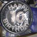 10th Birthday Decorations for Boys, 10 Year Old Birthday Decorations Blue Black Tableware Set include Double Digits Birthday Plates and Napkins Tablecloths Banner Cake Toppers for Party Decor Serve 26