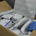 Triple Monitor Mount, Holds Screens up to 40 Inches and 25 lbs, Fully Adjustable 3 Monitor Desk Mount with C-Clamp and Grommet Base, Aluminum, Black