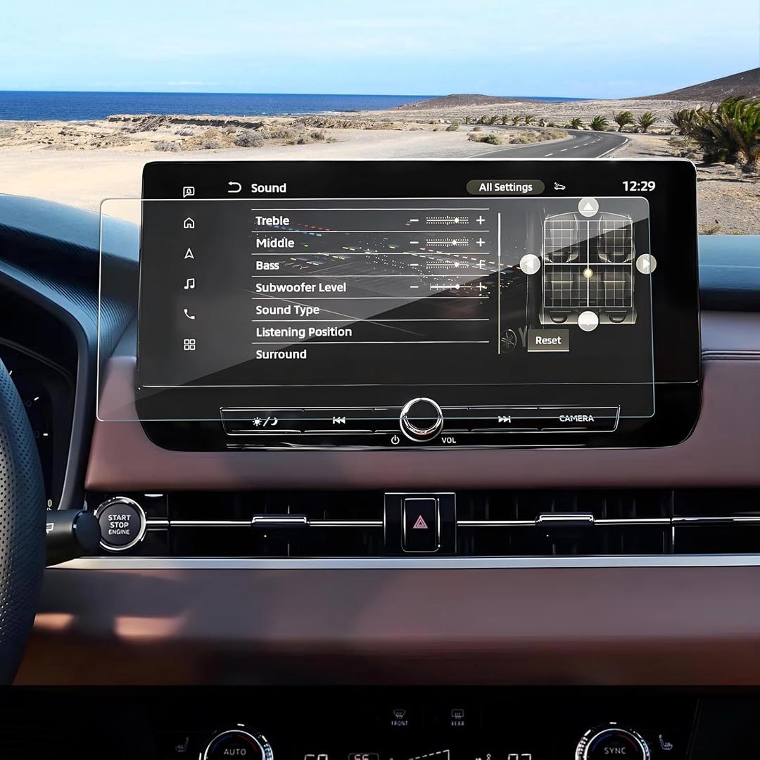 Coleya Anti-Glare Matte 2025-2026 Outlander Screen Protector, for Mitsubishi Outlander (ES/SE/SEL/Trail/Platinum) 12.3-inch Touchscreen,9H Tempered Glass 2025 Outlander Accessories HD&Anti-Fingerprint