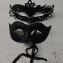 BESPORTBLE 2pcs Half Face Masquerade Masks for Women Unique Carnival Party Props Lightweight Cosplay Accessories for Halloween Valentine Day and Themed Events