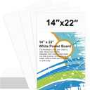 28 Pcs 14" x 22" Poster Board White Poster Board Paper Bulk 250 GSM Thickness Vision Boards Smart PosterBoard for Drawing School Arts Craft Projects Presentations Scrapbooking Blank Graphic Display