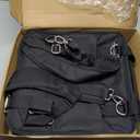 Realove 3 Inch 3 Ring Zipper Binder with Double Shoulder Strap & Handle - 3” D-Ring Binder with Zipper with Multi-Pocket (for 13” Laptop & Tablet and Smaller) for School-Black(Pen not Included)