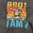 Kids 7 Year Old Birthday Dabbing Boy Bro It's My 7th Birthday T-Shirt (Black) 2T