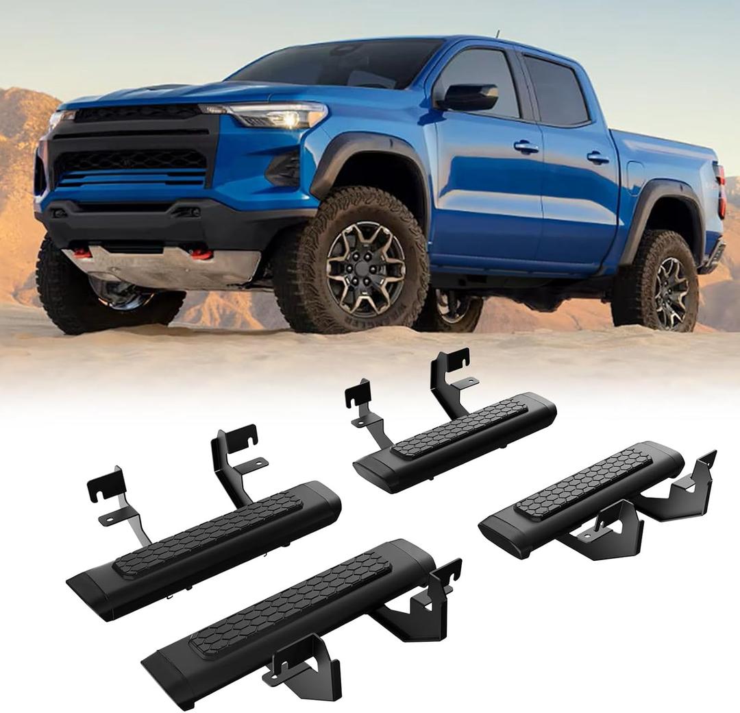Trumgeta EZ Side Steps Fit for 2015-2025 2026 Chevy Colorado/GMC Canyon Crew Cab Running Boards Truck Accessories