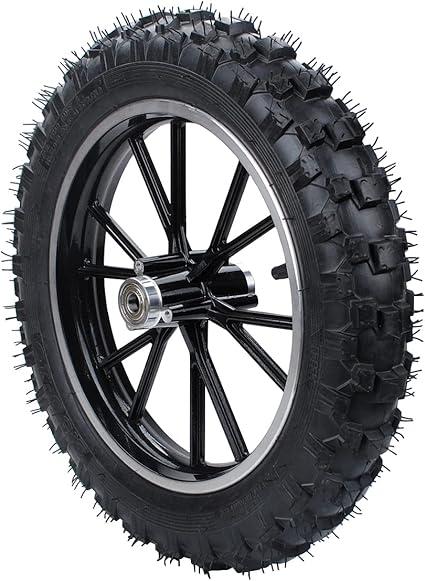 Black rear wheel 2.50-10 tyre+hub 49-50cc Dirt Bike Gas Dirt Bike Pit Bikes Youth Dirt Pitbike Mini motorcycle parts