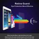 Anti Blue Light Tempered Glass Screen Protector[2 Packs] for iPad Air/Air 2/iPad 9.7"(2018/2017)/iPad Pro 9.7"[Eye Protect]Blocks Excessive Harmful Blue Light & UV 9H Anti Glare Anti-Scratches