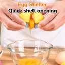 2 x Egg Shell Opener 3 Pack, 2026 Upgraded Egg Cracker Tool for Raw Eggs, Stainless Steel Egg Topper Cutter, Egg Separator & Egg Peeler Kitchen Gadget for Home Cooking Baking
