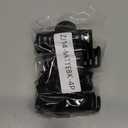 DEEKA 4 PCS 2.5 Inch Hair Claw Clips Double Row Teeth Matte Hair Jaw Clips Hair Barrettes Thick Medium Thin Hair Clips for Women (Black) (1 Count (Pack of 4))