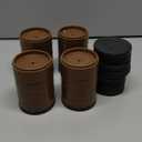 Bed Risers 1 inch, 2 inch, 3 inch, 4 inch Heavy Duty, Adjustable Furniture Riser for Table Desk Couch Sofa Chair Refrigerator Washing Machine, Stackable Bed Raisers Blocks (Brown 4 Pack, 1+1+1 inch)