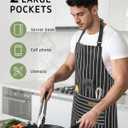 Syntus Chef Apron for Men Women Kitchen Cooking Apron with Pockets, Adjustable Bib Aprons Stain Resistant