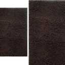 Bathroom Rugs Sets 2 Piece, Extra Soft Chenille Bath Mat Ultra Absorbent Bathroom Rug, Bathroom Mat with Sturdy PVC Non-Slip Bottom, Machine Washable Bath Rugs (20x32 Inch + 16x24 Inch, Coffee)