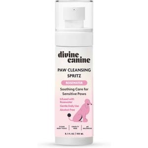 Dog Paw Cleaner - 5.1 Fl Oz of Alcohol Free Paw Cleansing Spray - Made with Rosewater, Aloe, Copaiba Oil, and Lemongrass Oil to Nourish and Clean Paws - Made in The USA