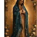 Our Lady of Guadalupe Canvas Wall Art Virgin Mary Wall Decor Picture Catholic Spiritual Poster Print Church Prayer Room Living Room Home Decoration 24x36in